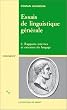 Essais de linguistique g�n�rale