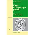 Essais de linguistique g�n�rale