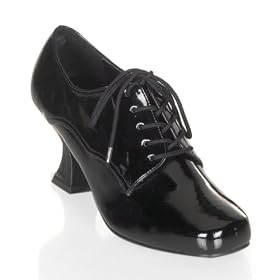 Buy Ladies Black Shoe Sexy Witch Lace Up Halloween Shoes Dress Up Play by Unknown