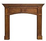Pearl Mantels 160-56-50 Vance Distressed Oak Fireplace Mantel, Interior Opening 56-Inches Wide x 42-Inches High