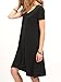 ROMWE Women's Casual T-Shirt Dress Short Sleeve V-Neck Loose Dress