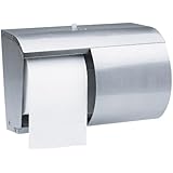 Kimberly Clark Professional Double Roll Coreless Toilet Paper Dispenser (09606), Stainless Steel