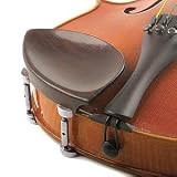 Kaufman 3/4 - 4/4 Violin Chinrest - Rosewood with Hill Bracket