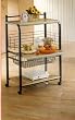 BEAUTIFUL NEW KITCHEN SHELF ON WHEELS IN BLACK