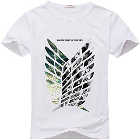 YNFYC Fashion Customized Attack on Titan 2 Kid's Classic T-shirt X-Large/11y-12y White