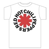 MENS RED HOT CHILI PEPPERS ASTERISK LOGO WHITE T-SHIRT at Bravado%21 Designs