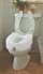 Elevated Toilet Seat, Lock-On, Elongated or Standard Bowl, BathSafe