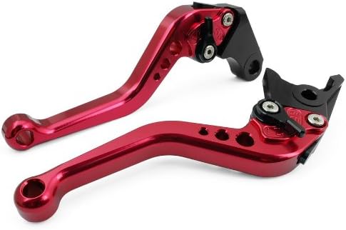Pair Red Motorcycle Racing CNC Billet Short Brake Clutch Levers For Suzuki GSXR1000 2007-2008 (S-14/F-35)