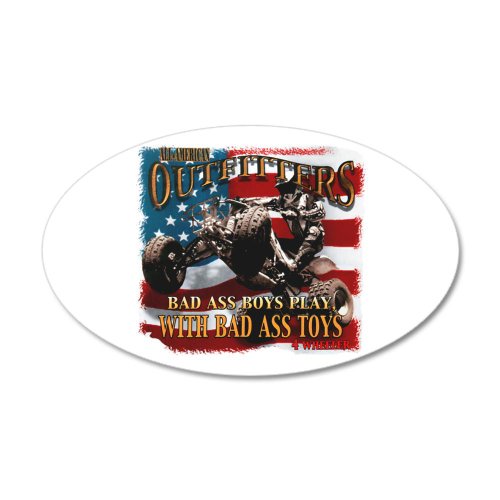 38.5x24.5O Wall Vinyl Sticker All American Outfitters 