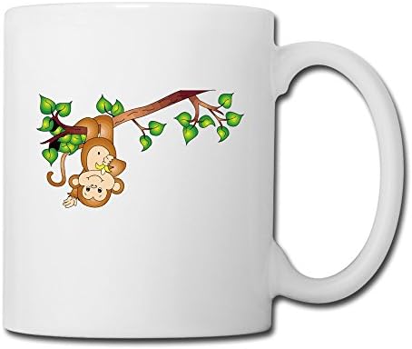 BHSHIO Hanging Monkey Eatting Banana Mug