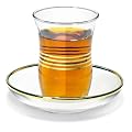 T�rkisches Teeglas mit Untertasse 0,1l