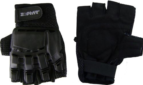 Zephyr Sports Half-Finger Gloves - Black