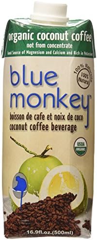 Blue Monkey Coffee Beverage, Coconut, 1.3 Pound (Pack of 12)