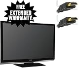 Sharp Aquos LC32D64U 32-Inch 1080p LCD HDTV 3-Year Extended Warranty Service Plan & High Speed HDMI Cable (2 meters)