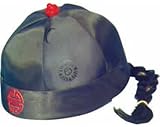 Chinese Hat with Pigtail Halloween Hats