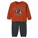 Infant Boys' Hanes 2-piece Fleece Set - Orange
