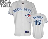 Jose Bautista Jersey: Big & Tall Majestic Home White Replica Toronto Blue Jays Jersey