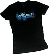 Faded Globe -- The Amazing Race Crop Sleeve Fitted Juniors T-Shirt