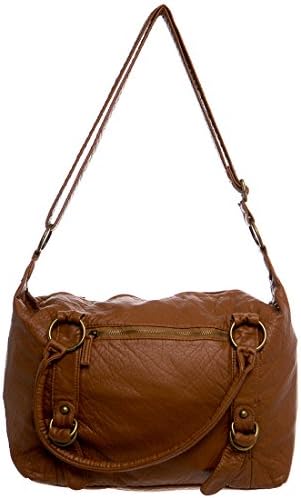 Soft Vegan Leather Handbag Tote Crossbody "The Nina Tote" by Ampere Creations