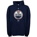 Reebok Edmonton Oilers Navy Blue Primary Logo Hoody Sweatshirt