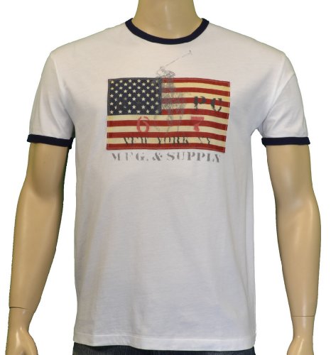 Polo Ralph Lauren Men USA Flag /Big Pony Logo T-Shirt