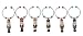 Festive Nutcracker Winter Holiday Wine Glass Charm Set