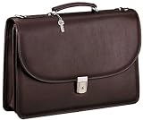 Review Jack Georges  / Jack Georges Platinum Double Gusset Flap With Combo Lock Leather Business Cases