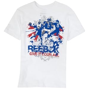 Reebok  Boys 8-20 Give It Your All Graphic Tee,White,X-Large (18/20)