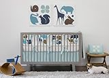 DwellStudio Baby Crib Bedding - Gio in Aqua