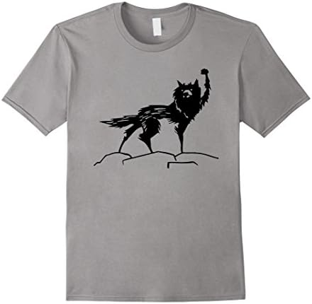 Men's Fantastic Mr Wolf - Fox Shirt Small Slate