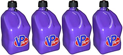 4 Pack VP 5 Gallon Square Purple Racing Utility Jugs