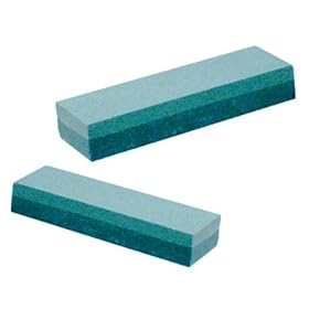 Professional-Grade Dual-Grit Aluminum Oxide Sharpening - Honing Stone for Knives, Scissors, Tools by Pro