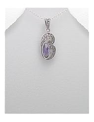 CZ Pendant Necklace In 92.5 Sterling Silver