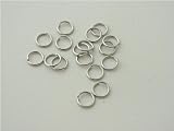 Jump Rings - Silver Plate - 8mm - 200 per pack