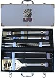 NCAA LSU Tigers 8pc. BBQ Set w/Case