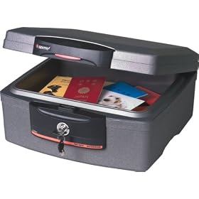 SentrySafe H2300 1/2 Hour FIRE-SAFE Waterproof Chest, 627 Cubic Inches, Silver Gray