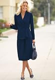 Side-Tie Skirt Suit