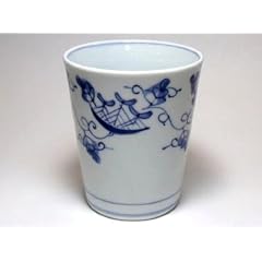 唐草異人　ミルクカップ（大）★有田焼しん窯青花ﾌﾞﾗﾝﾄﾞ和食器贈り物引き出物結婚出産還暦内祝いに
