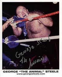 George The Animal Steele Signed On Ropes 8x10