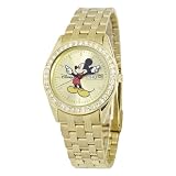 Disney Men's 0601MICKEY10016 Goldtone Bling 