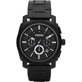 Fossil Fossil Men's Stainless Steel Chronograph Watch with Black IP Plating