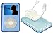 Electronics : Clear BLUE Hard Plastic Case for iPod 5G Video [30GB] + Auto Charger + Screen Protector + Belt Clip+Neck Strap+ Click Wheel Protector Sold By TopDeals888