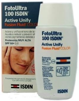 Foto Ultra Isdin Ultra Fusion Fluid Tinted Color 100 50 Ml Active Unify New Fresh Product