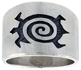 HOPI Design Sterling Silver Turtle Ring