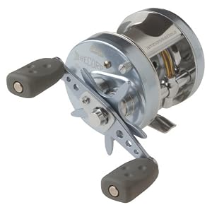 Abu Garcia Ambassadeur Record Baitcast Round Reel (6 Ball-Bearing, Gear Ratio 5.3:1, Capacity 14/145)