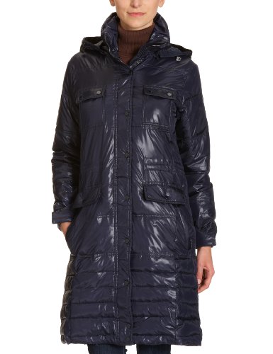 Calvin Klein Jeans Damen Langmantel CWL456 NM100, Gr. 36/38 (S), Blau (793) Preisvergleich