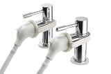 Croydex Secura Push-Fit Bath & Basin Shampoo Spray, White