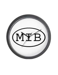 Home: CafePress MIB Oval Wall Clock - CafePress
