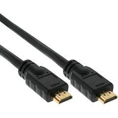 INLINE HDMI HighSpeed Kabel PREMIUM 1,5m St/St bis 1080p FullHD vergoldete Kontakte schwarz