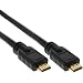 INLINE HDMI HighSpeed Kabel PREMIUM 1,5m St/St bis 1080p FullHD vergoldete Kontakte schwarz
